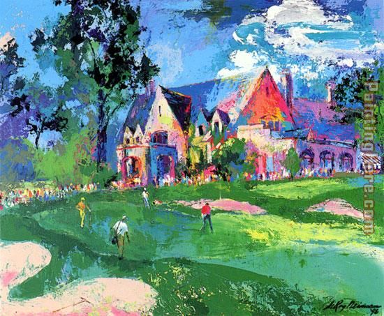 Winged Foot painting - Leroy Neiman Winged Foot art painting